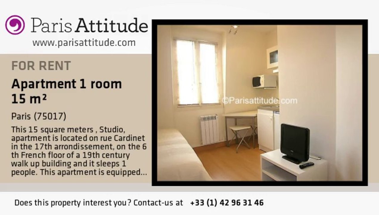 Studio Apartment for rent - Wagram, Paris - Ref. 3223