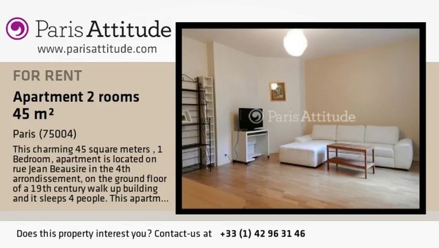 1 Bedroom Apartment for rent - Bastille, Paris - Ref. 7838