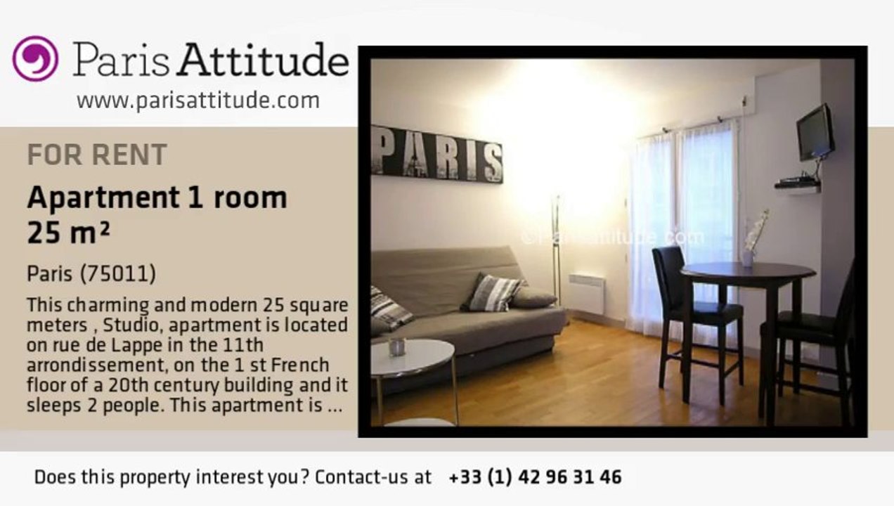 Studio Apartment for rent - Bastille, Paris - Ref. 6902