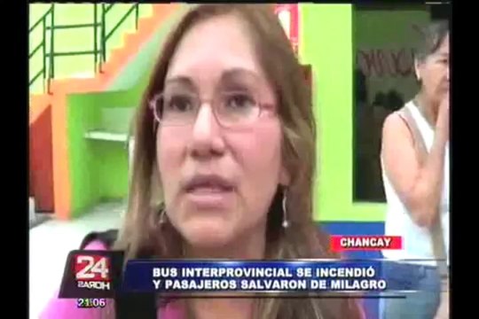 Chancay: bus se incendia en plena carretera con 60 pasajeros a bordo
