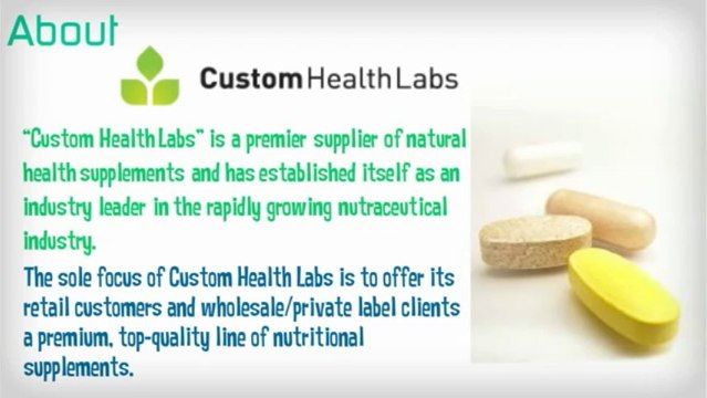 Sports Nutrition Supplements of Custom Health Labs