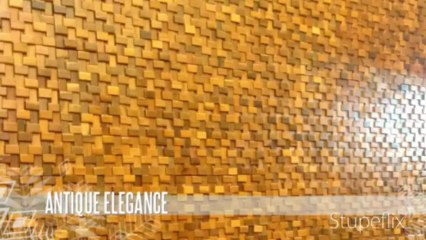 Romana Wood Mosaic Wall Art - Mysterious Beauty & Antique Elegance