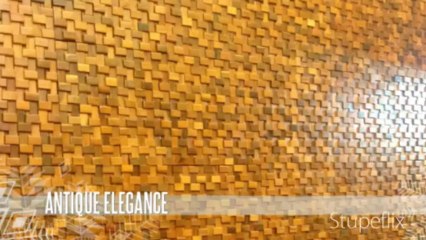 Romana Wood Mosaic Wall Art - Mysterious Beauty & Antique Elegance