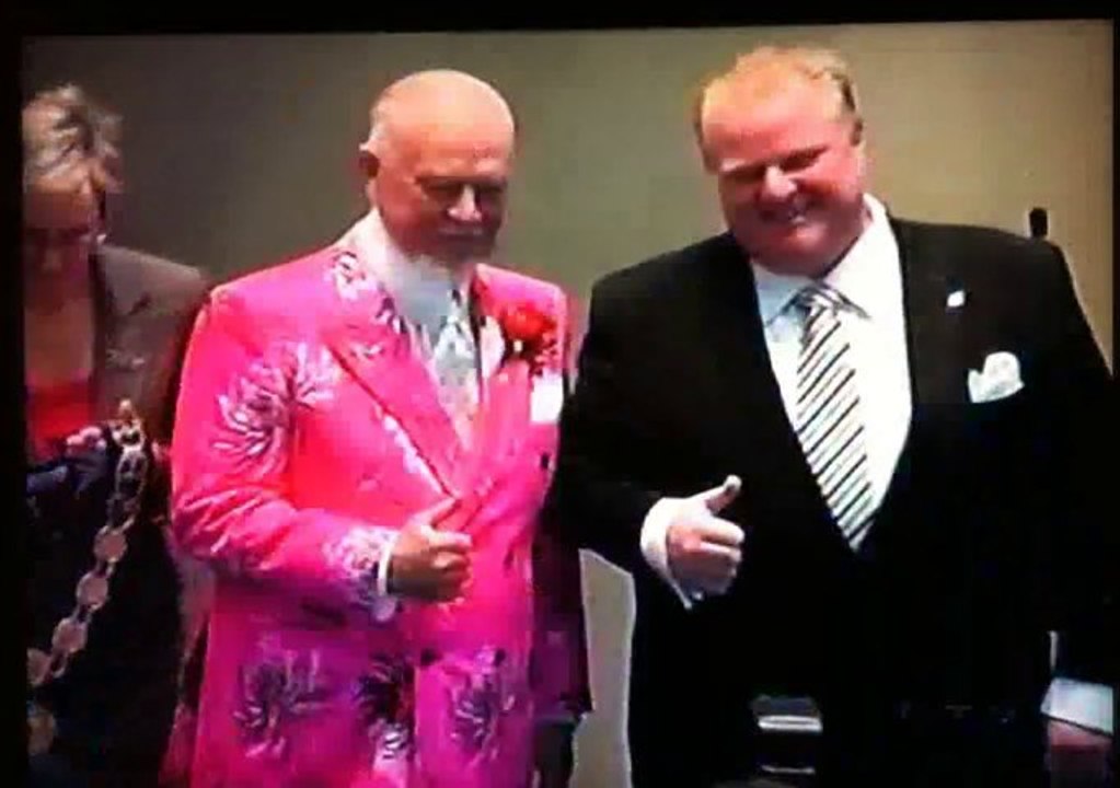 Don Cherry with Mayor Rob Ford