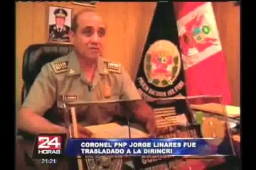 VIDEO: Coronel PNP Jorge Linares es trasladado a la Dirincri