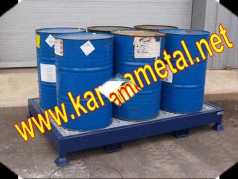 KARMA METAL– VARİL IBC TANKI SIVI KİMYASAL ATIK YAĞ AKINTI DÖKÜNTÜ TOPLAMA STOKLAMA TAŞIMA TAŞMA KABI PALETİ HAVUZU
