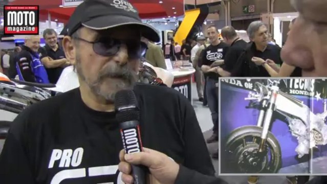 La moto française Geco sur le stand de la Mutuelle des Motards !