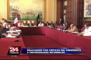 Congreso responde tras palabras de Humala sobre 