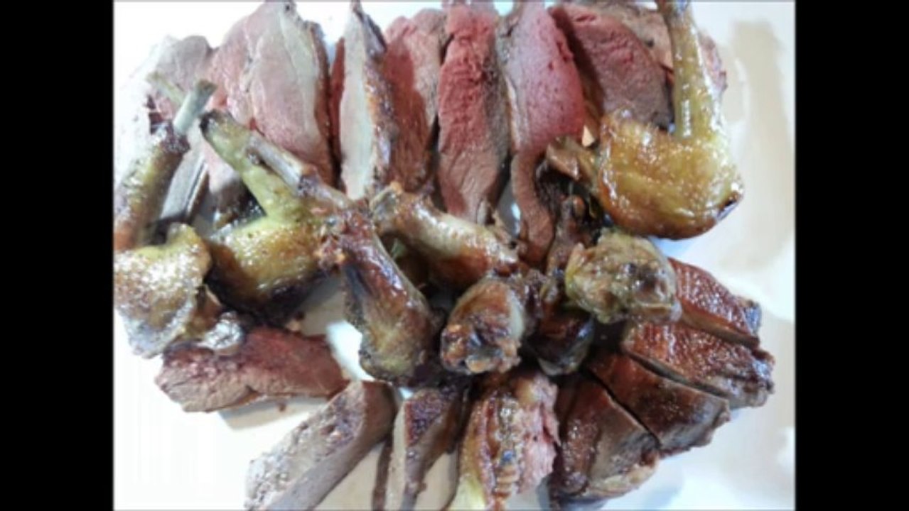 La cuisson du pigeon