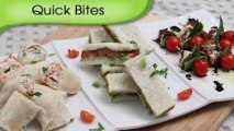 Party Appetizers, Quick Bites - 3 Different Types of Starters Snacks By Ruchi Bharani [HD]