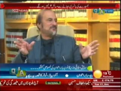 Q&A with PJ Mir (Sabik Wafaqi Wazir-e-Qanoon Babar Awan Ki Khasusi Guftgu ) 17 December 2013 Part-2