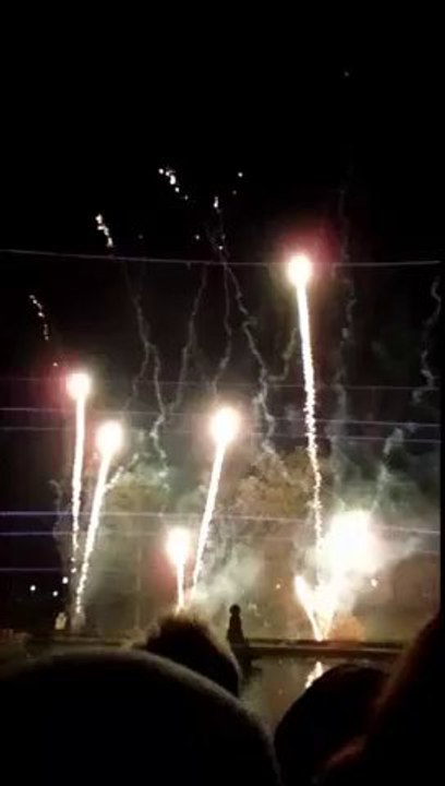 Feuerwerk zum Abschluß des Weihnachtsmarktes in Bad Lauchstädt
