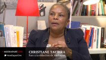 «En direct de Mediapart» avec Christiane Taubira