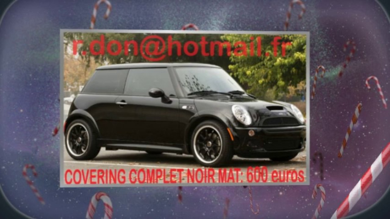 Mini Cooper noir mat, Mini Cooper noir mat, Mini noir mat, Mini Cooper Covering noir mat, Mini Cooper peinture noir mat, Mini Cooper noir mat