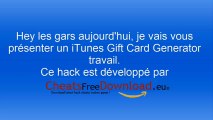 iTunes gratuitement Générateur de cartes cadeaux