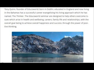 Learning Forms Thinking – Tony Quinn, founder of Educoworld