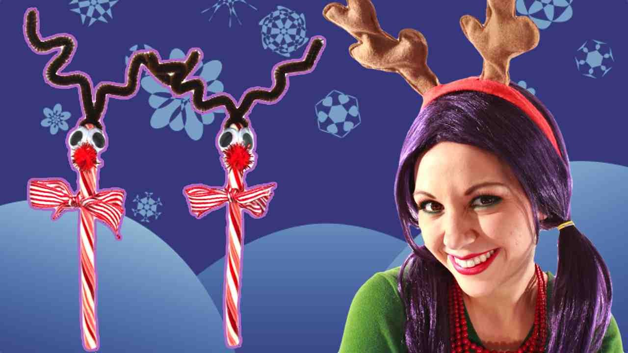 Candy Cane Reindeer - Christmas Crafts for Children