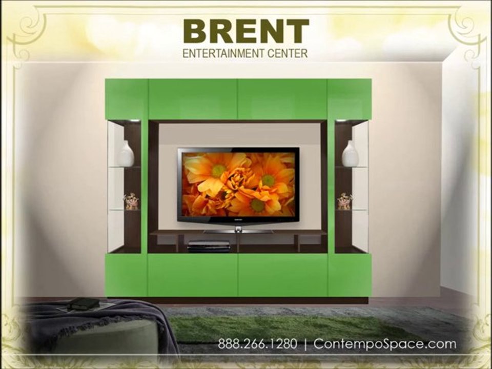 Brent Entertainment Center - Two-Sided Curio Displays | Item #: 1950