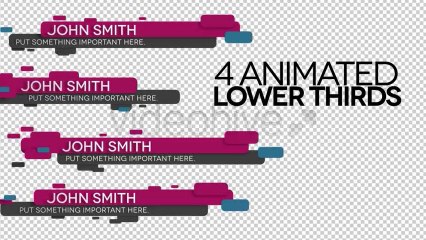 Floating Lower Thirds - After Effects Template