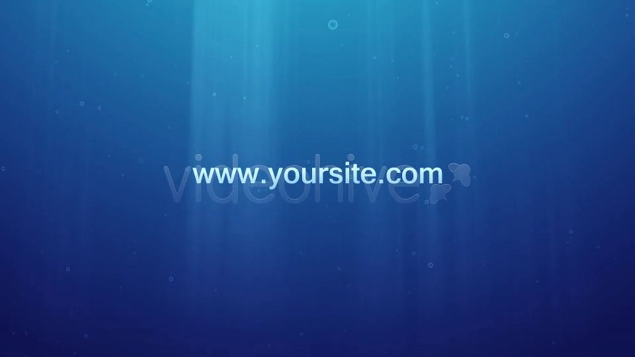 Underwater Logo Reveal and Dispersion - After Effects Template