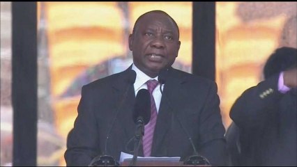 Ramaphosa: Mandela would have wanted the rain