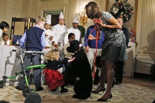 Sunny Obama causes trouble at White House event