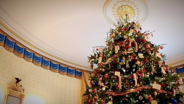Mechanical dog steals show at White House Christmas