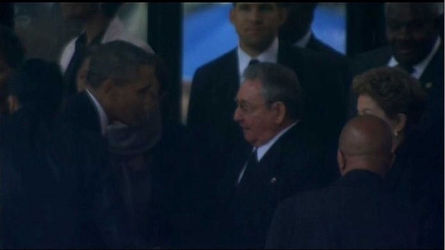 Obama greets world leaders