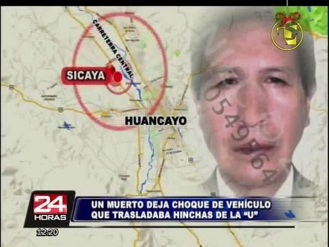 Hincha de Universitario que viajaba a Huancayo muere en accidente vehicular