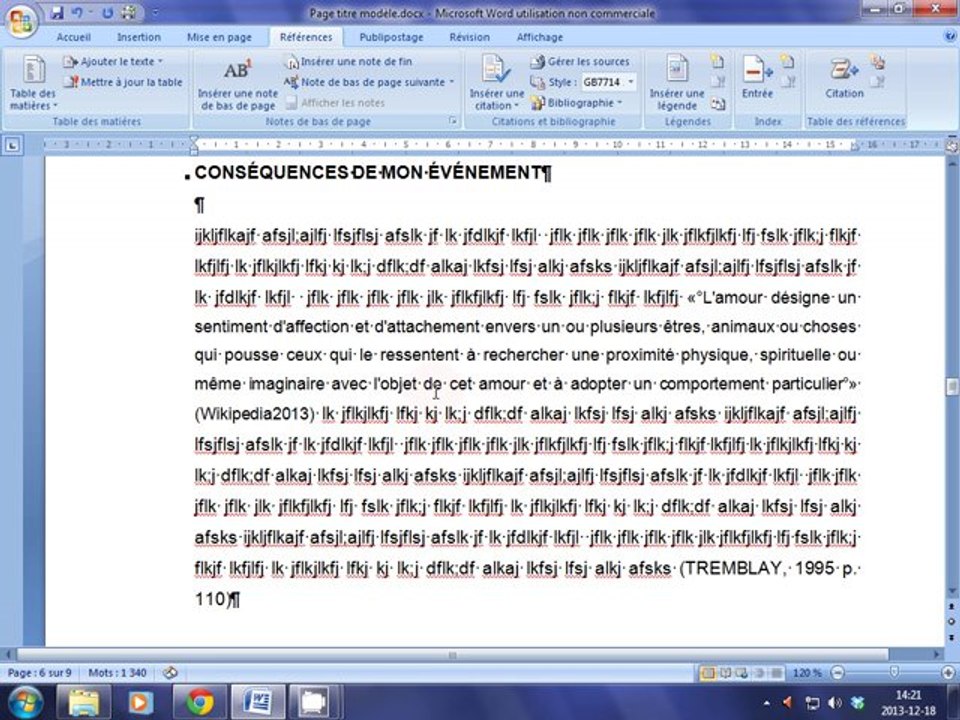 PP6citations longues et courtes