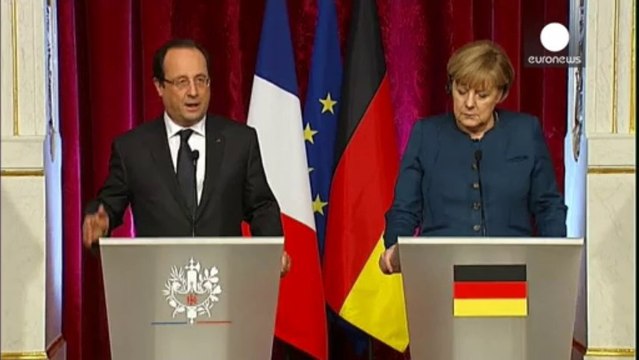 Hollande y Merkel se comprometen a trabajar por una Europa fuerte