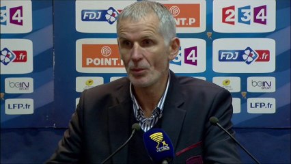 Conférence de presse Stade Rennais FC - Girondins de Bordeaux (1-2) : Philippe  MONTANIER (SRFC) - Francis GILLOT (FCGB) - 2013/2014