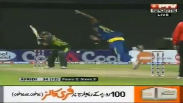 Shahid Afridi Crushed Srilanka Bowlers in First ODI