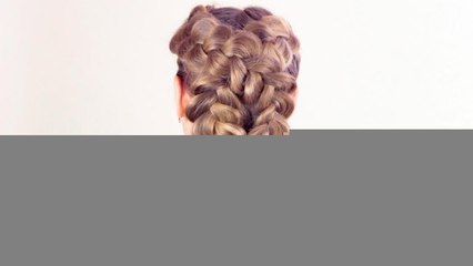 Причёска с ажурным плетением. Hairstyle Of French Braids