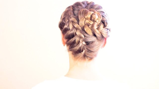 Прическа из французской косы. Объёмная прическа. French Braid Hairstyle