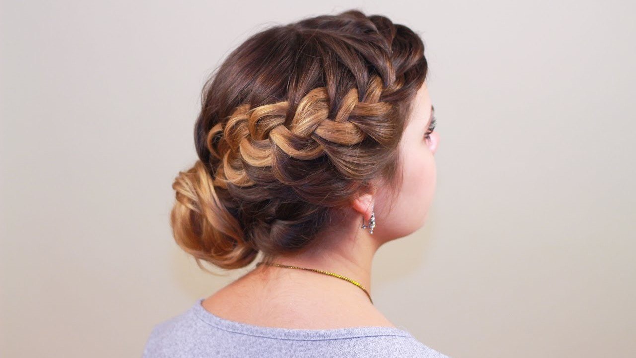 Вечерняя прическа на длинные волосы. Evening Hairstyle for Long Hair