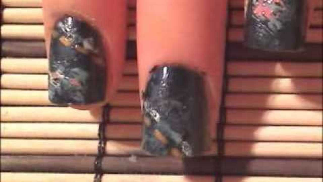 *Ripped Jeans Nail Art Design* - Short Nails