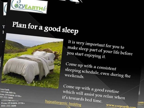 CozyEarth Tips For Sleeping Better