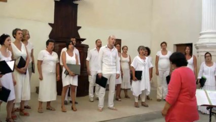 concert "la Manufacture Vocale" au Temple - Lussan - Gard