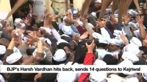 BJP's Harsh Vardhan hits back, sends 14 questions to Kejriwal