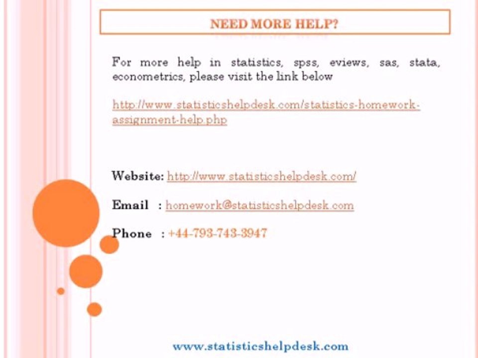 Get Instant Help With Statistics Assignment