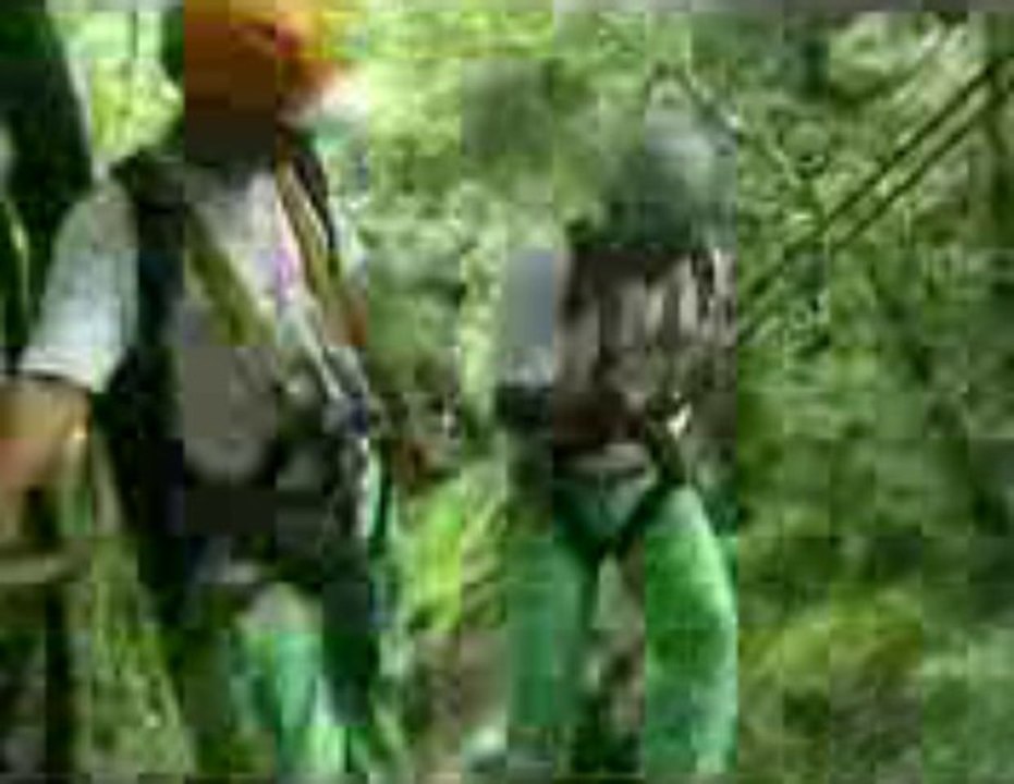 Canopy tour over 11 waterfalls Costa Rica