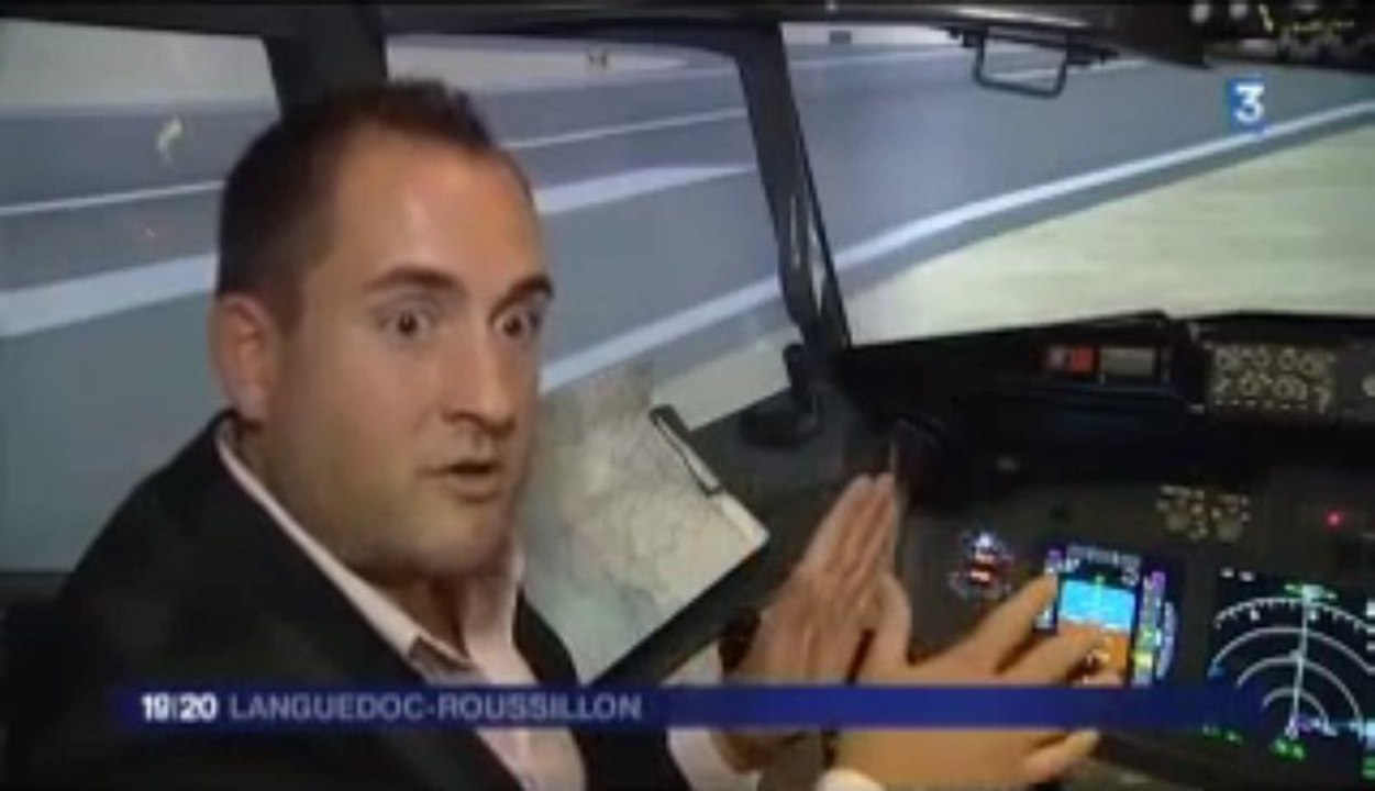 JT France 3 Flight Sensations L'idee cadeau originale - Simulateur d'avion de ligne