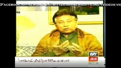 Musharraf 1st interview in Khara sach