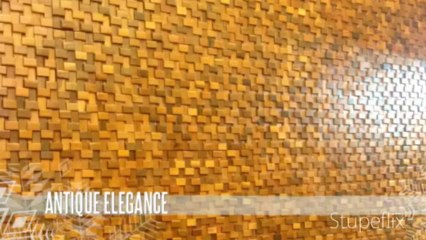 Wooden Mosaic Tiles For Interior Decor
