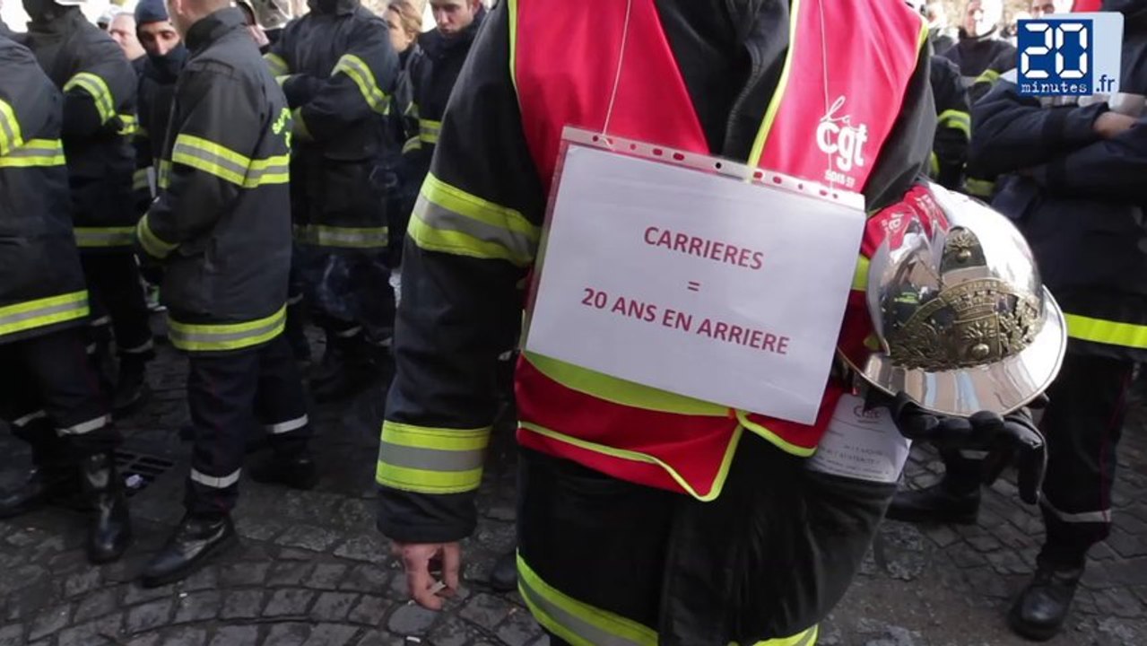 300 pompiers manifestent à Lille