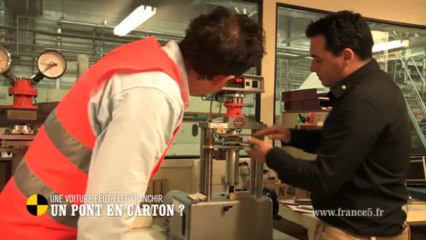 EM86 Une voiture peut-elle franchir un pont en carton ?