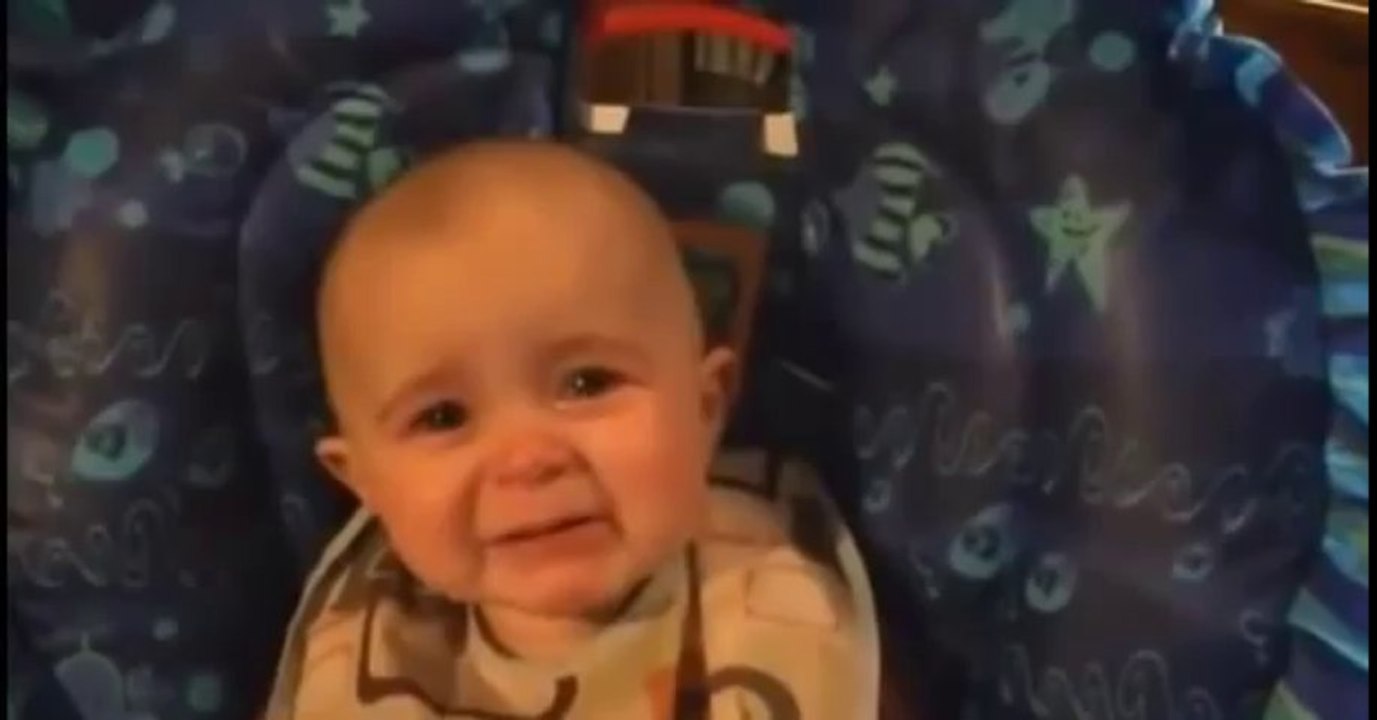 Baby's emotional reaction to mother singing
