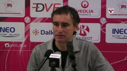 Conférence de presse d'Olivier Dall'Oglio avant Châteauroux-DFCO