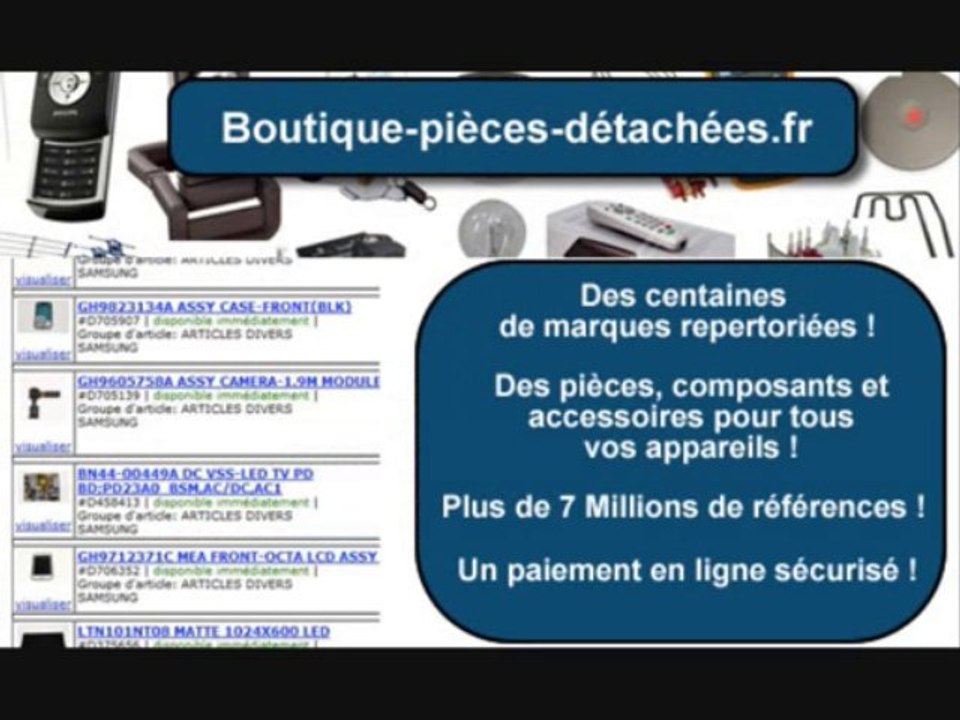 Vente en ligne d'accessoires et de composants pour tous les appareils electroniques